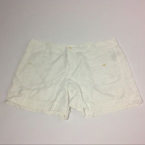 Lauren Ralph Lauren Linen Blend Shorts 10 Ivory